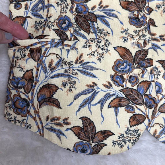 Tuckernuck Montrose Chintz Martine Vest SM Floral ButterYellow Spring Preppy NEW - Picture 7 of 17